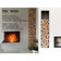 Bûches de bois de hêtre décoratives sans écorce, 20 kg, bois de cheminée, bois de barbecue 