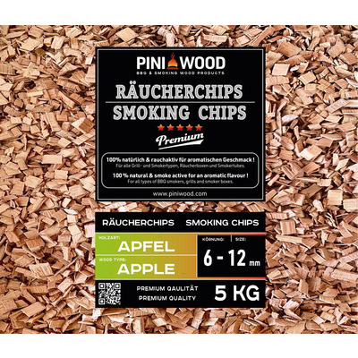 15 kg de chips de fumage pomme 6-12 mm Smoking Chips copeaux de fumage 