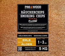5 kg de copeaux de fumage aulne sans écorce 1-3 mm Smoking Chips copeaux de fumage 