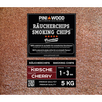 5 kg de chips de fumage cerise 1-3 mm Smoking Chips copeaux de fumage 18 litres