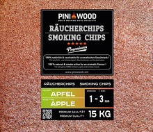 15 kg de chips de fumage pomme 1-3 mm Smoking Chips copeaux de fumage 
