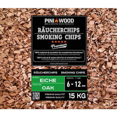 15 kg de chips de fumage chêne 6-12 mm Smoking Chips copeaux de fumage 