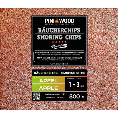 800 g de chips de fumage pomme 1-3 mm Smoking Chips copeaux de fumage 