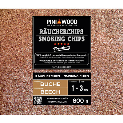 800 g de chips de fumage en hêtre 1-3 mm Smoking Dust copeaux de fumage 