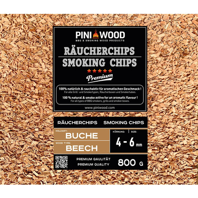 800 g de chips de fumage en hêtre 4-6 mm Smoking Chips copeaux de fumage 