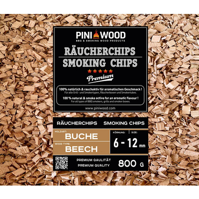 800 g de chips de fumage en hêtre 6-12 mm Smoking Chips copeaux de fumage 