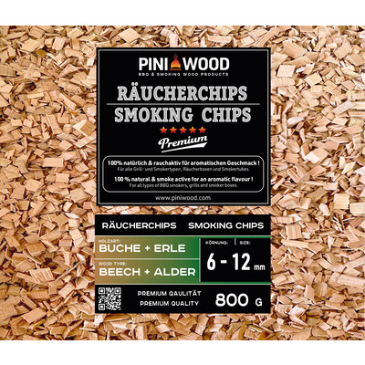 800 g de chips de fumage hêtre et aulne mélangés 6-12 mm Smoking Chips copeaux de fumage 