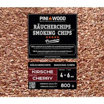 800 g de chips de fumage cerise 4-6 mm Smoking Chips copeaux de fumage 