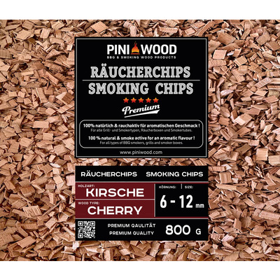800 g de chips de fumage cerise 6-12 mm Smoking Chips copeaux de fumage 