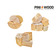 Bois de fumage PINI, bois pour fumoir, bois pour barbecue, morceaux de bois, bois de hêtre sans écorce pour fumoirs et barbecues 