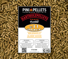Nr. 11 Grillpellets Erle 10 Kg Hartholz Pellets zum Grillen Räuchern Smoken 