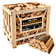 PINI Brennholz ofenfertig Buche ca. 25 cm 1 Raummeter Box für Kamin Grill Smoker 