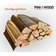PINI Brennholz ofenfertig Buche ca. 25 cm 1 Raummeter Box für Kamin Grill Smoker 