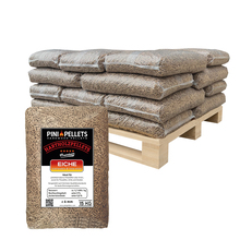 PINI Hartholz Pellets 6 mm 100% Eiche 300 kg Palette Holzpellets 