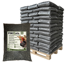 PINI Sonnenblumenschalen Pellets Einstreupellets 975 kg Palette Einstreu 