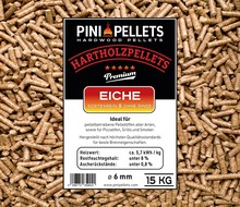 15 Kg Hartholz Pellets 6 mm zum Heizen Grillen Räuchern Smoken 