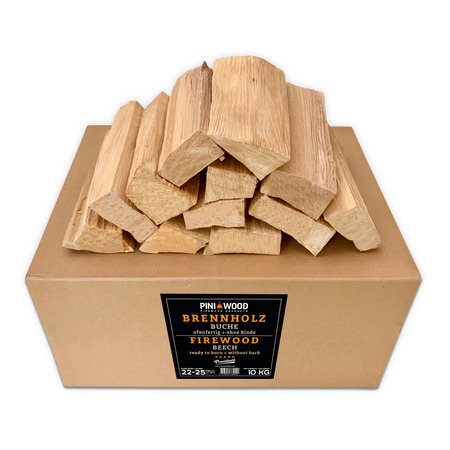 10 kg de bois de grill SANS ÉCORCE Bois de chauffage en hêtre 20-25 cm pour four à pizza grill fumoir cheminée bol à feu 