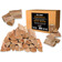 Bûches de bois de hêtre décoratives sans écorce, 20 kg, bois de cheminée, bois de barbecue 