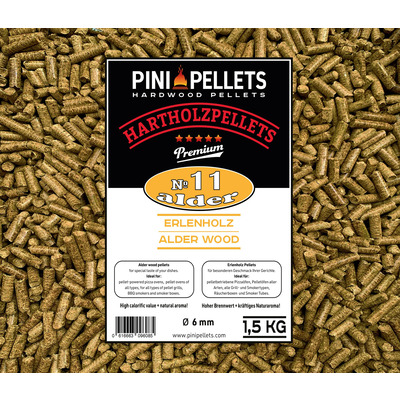 No. 11 Granulés de grillade en aulne, 1,5 kg de granulés de bois dur pour griller, fumer 