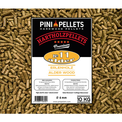 No. 11 Granulés de grillade en aulne, 10 kg de granulés de bois dur pour griller, fumer 