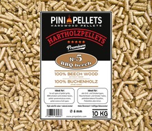 No. 5 Granulés de bois dur BBQ Hêtre 10 kg pellets de gril 100% hêtre pour griller, fumer 