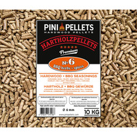 No. 6 Granulés de bois dur aux épices 10 kg d'épices BBQ pour griller, fumer