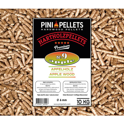 No. 9 Granulés pour grillades pomme 10 kg de granulés de bois dur pour griller, fumer 