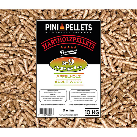 No. 9 Granulés pour grillades pomme 10 kg de granulés de bois dur pour griller, fumer 