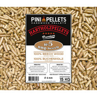 No. 5 Granulés de bois dur BBQ Hêtre 15 kg pellets de gril 100% hêtre pour griller, fumer