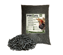 PINI Pellets de Coques de Tournesol 15 kg Litière Granulés 