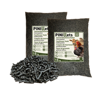 PINI Pellets de Coques de Tournesol 30 kg Litière Granulés 