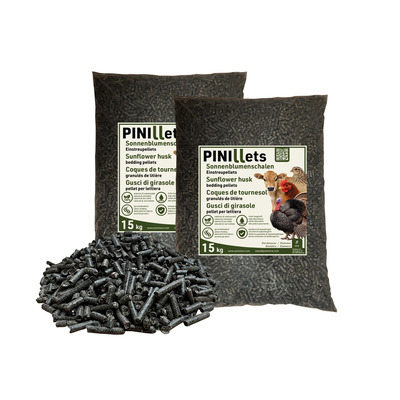 PINI Pellets de Coques de Tournesol 30 kg Litière Granulés 